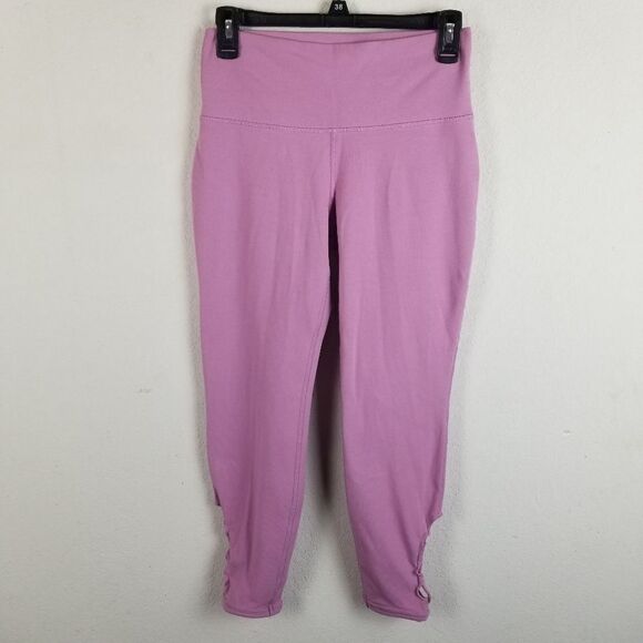 Old Navy Active Go Dry Lattice Hem Lilac Leggings Size‎ M - Picture 1 of 10
